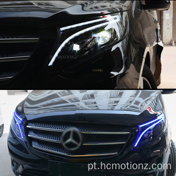 Hcmotionz Mercedes Vito 2014-2020 Luzes frontais da classe V